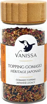 Produktbild von Vanissa Gomasio Topping - Japanisches Erbe, 50g im Glas mit Holzdeckel