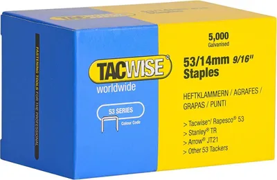 Produktbild von TACWISE Heftklammern 53/14 mm verzinkt 5.000 Stück