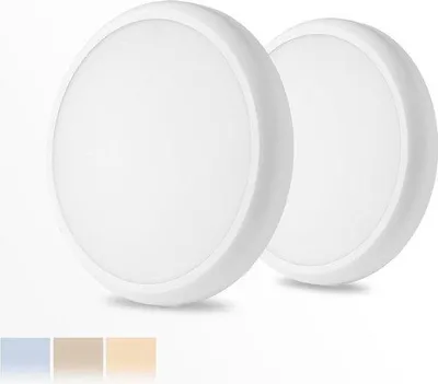Image de Plafonnier LED moderne 18 W, 2 200 lm, Ø 23 cm, 3CCT, rond
