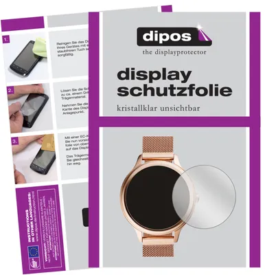 Produktbild von 2x Schutzfolie für Fossil Gen 5E (42mm) klar Displayschutzfolie Folie Display Schutz dipos