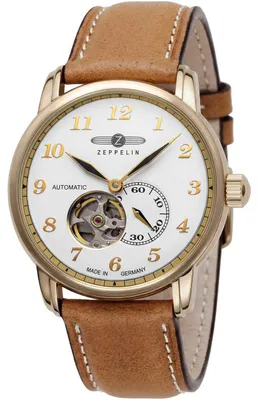 Productafbeelding van Zeppelin 7664-1 Herenhorloge, automaat, LZ127 Graf Zeppelin, rosékleur