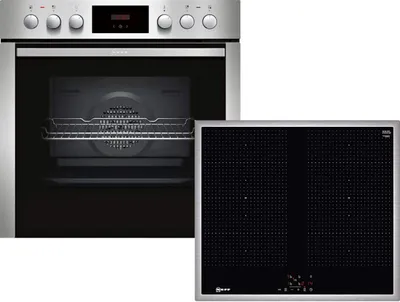 Produktbild von Neff XED456I Einbauherd-Set mit Induktions-Kochfeld, SCHOTT Glaskeramik® - Edelstahl