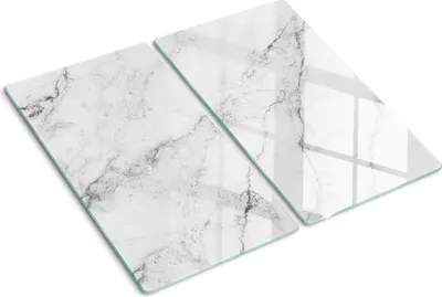 Immagine prodotto di Copertura per piano cottura – Copertura per piano cottura a induzione – Piano di vetro protettivo – 2x30x52 cm – Piani di vetro protettivi per fornelli – Vetro temperato – Marmo