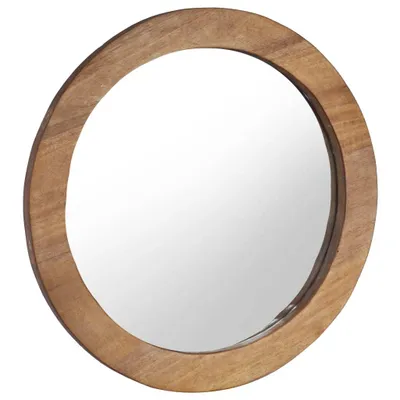 Zdjęcie produktu dla vidaXL Lustro ścienne 60 cm teak okrągłe