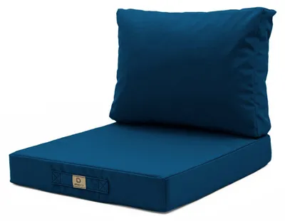 Image de Coussins pour salon de jardin déhoussable 50x50cm Bleu pétrole