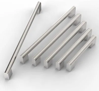 Productafbeelding van Famanu meubelgrepen, 128 mm, geborsteld - roestvrij staal, set van 5