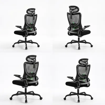 Immagine prodotto di Sedia da ufficio Marsail, ergonomica: sedia da scrivania ergonomica con supporto 2D