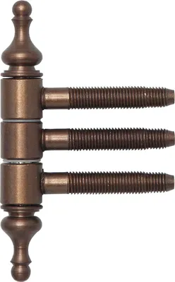 Immagine prodotto di SFS cerniera monoforo Cerniera per porte da 16 mm con perno filettato a 3 fasi, bronzo patinato