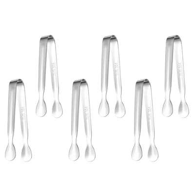 Produktbild von Stücke Candy Bar Zangen, Edelstahl Eiszange Set Süßigkeiten Zange Mini Servierzange für Hochzeit PartySilber
