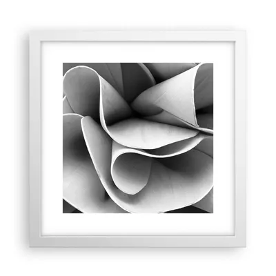 Produktbild von Gerahmtes Poster - Weißer Rahmen - Material Ornament Stück - 30x30 cm - Wand Bild - Wanddeko - Wandbilder - Kunstposter - Wandposter - Bilderrahmen - Bilder - Kunstdruck - P2WAC30x30-4993