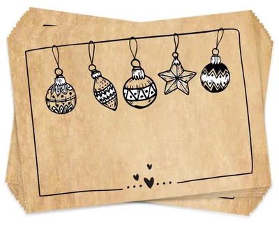 Produktbild von 25 Weihnachtsaufkleber zum Beschriften Namensaufkleber Weihnachtsgeschenke
