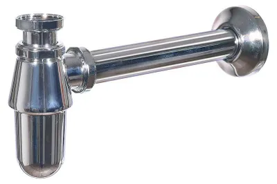Siphon aus verchromtem Messing 27x10 cm für Springbrunnen