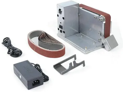 Obrázek produktu pro Mini pásová bruska DIY Bruska na hrany Pásová bruska s brusným pásem 795 Vřetenový motor
