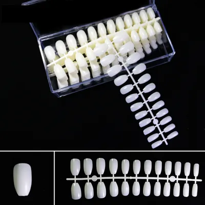 Produktbild von 24 Tips - Coffin - Fullcovertips - Nature - Press on Tips - keine Box! - 480-112