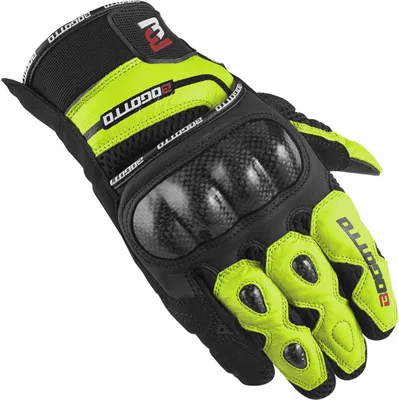 Produktbild von Bogotto Flint Motorradhandschuhe, schwarz/gelb, M