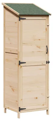 Produktbild von vidaXL Garten Shed Natur 59,5 x 56 x 176,5 cm Holzwerkstoff