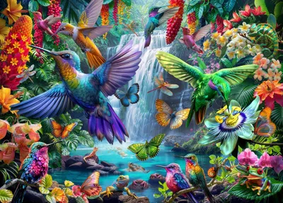 Obrázek produktu pro BLUEBIRD Puzzle Tropické kolibříky 500 g