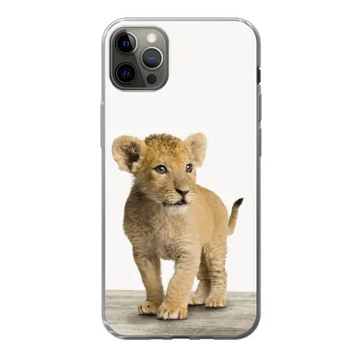Produktbild von MuchoWow® Handyhülle Schutzhülle Hülle für iPhone 12 Pro Max Löwe - Junge - Kinder - Jungen - Tiere - Mädchen Silikon Softcase Handy Hülle - Hartschale
