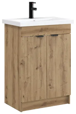 Immagine prodotto di Set di mobili da bagno vidaXL in rovere Artisan 56 x 37,5 x 81 cm