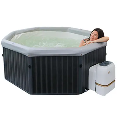 Produktbild von MSpa PureHaven aufblasbarer Whirlpool 193x193x76 cm für 6 Personen selbstreinigend inkl. Filterkatuschen und Abdeckung Leergewicht 24 kg