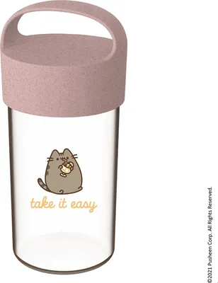 Obrázok produktu pre Koziol Buddy Drink Pusheen Take It Easy fľaša, plastová, organická ružová, 500 ml, 8026711
