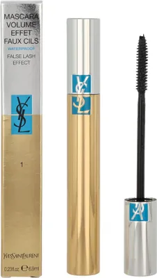 Produktbild von Yves Saint Laurent Mascara Volume Effet Faux Cils Waterproof wasserfeste Wimperntusche für verlängerte Wimpern und Volumen 01 Charcoal Black 6,9 ml