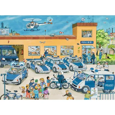 Produktbild von Polizeirevier. Puzzle 100 Teile XXL