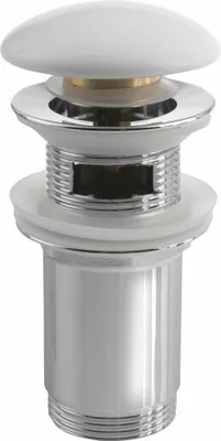 Image de Sapho Accessories - Bonde de lavabo avec trop-plein, Click Clack, blanc AR902