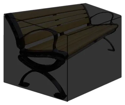 Imagen del producto de Funda protectora para banco de jardín, cubierta impermeable, protección para todo tipo de clima, para 4 plazas, dimensiones: 190x66x89 cm