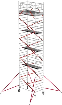 Produktbild von Altrex Fahrgerüst RS Tower 52 Aluminium mit Holz-Plattform 11,20m AH 1,35x1,85m