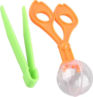 Immagine prodotto di 2 pezzi di plastica forbici cattura insetti pinze pinzette set per bambini bambini giocattoli pratico
