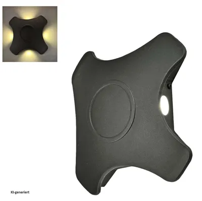 Produktbild von Wandleuchte, schwarz; Alu-Druckguss