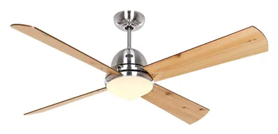 Immagine prodotto di Ventilatore da soffitto con luce e telecomando Libeccio Cromo