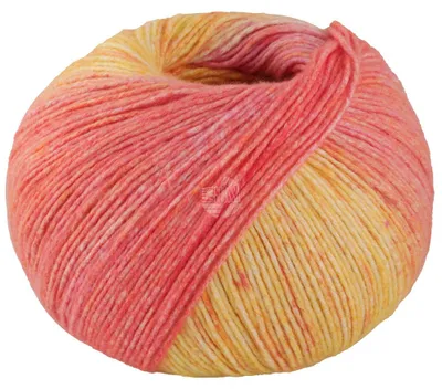 Produktbild von Lana Grossa - Gomitolo Mambo 2031 orange lachsrosa pink hellgelb sonnengelb