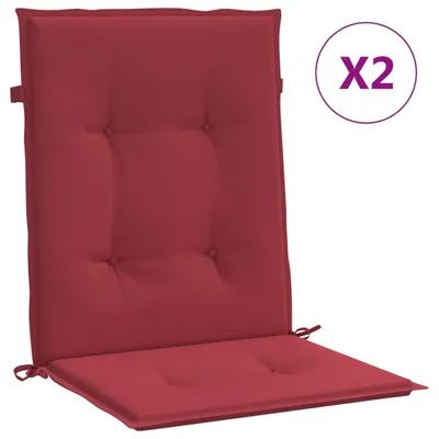 Image de Coussins de chaise de jardin à dossier bas lot de 2