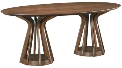 Obrázek produktu pro Selsey Stenne – jídelní stůl 200 x 110 cm, vzhled ořechového dřeva