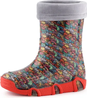 Produktbild von Ladeheid Kinder Mädchen Jungen Gummistiefel gefüttert Swk 201 (Glückliche Kreaturen, 21/22 EU)