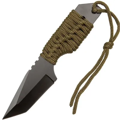 Zdjęcie produktu dla Nóż outdoorowy ZL-40784 - Zielony/Czarny | Idealny do Survivalu i Turystyki KP40784