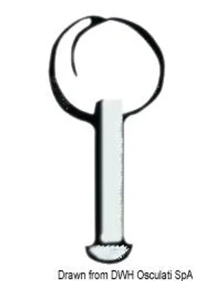 Produktbild von Edelstahl clevis Bolzen ohne Ring 5 mm x 10 mm Osculati 37.106.20A