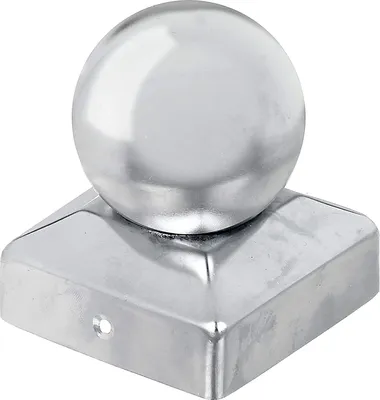 Image de Capuchons de poteaux en acier inoxydable pour piquets 12 x 12 cm - Par pièce