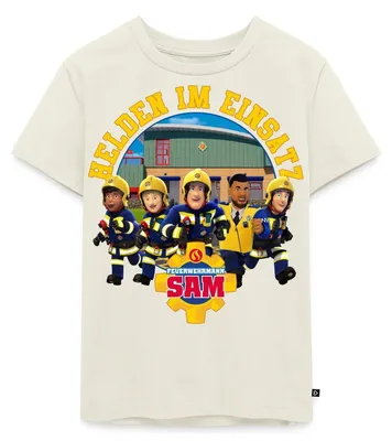 Produktbild von Spreadshirt Feuerwehrmann Sam™ Helden Im Einsatz Kinder Premium T-Shirt, 134/140 (8 Jahre), Naturweiß