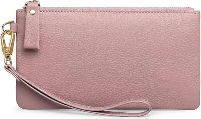Produktbild von SENDEFN Damen Handtasche RFID Schutz Dunkelpink Echtleder