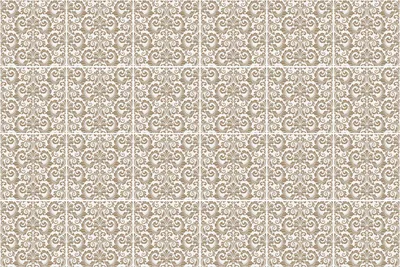 Produktbild von Fliesenaufkleber 15x15 cm – 24 Stück – Selbstklebend – Wasserfest – Pflegeleicht – Hitzebeständig – Für Küche & Bad – Elegante Ornamentik
