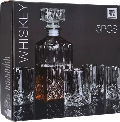 Obrázek produktu pro Servírovací sada na whisky Koopman-Atmosfera, sklo, transparentní