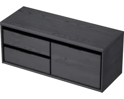 Obrázek produktu pro Koupelnová skříňka pod umyvadlo Sanox Loft dub černý 120,2 x 48,6 x 45 cm