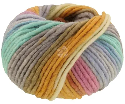 Produktbild von Lana Grossa FELTRO BOSCO 50 g moderne Filzwolle Filzgarn 50 m Farbe 721 - Vanille/Hellgrau/Dottergelb/Orange/Rosa/Hellblau/Türkis