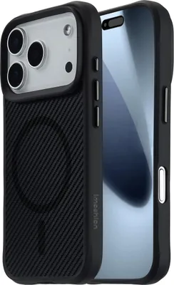 Produktbild von imoshion Rugged Hybrid Carbon Case mit MagSafe iPhone 17 Pro - Schwarz