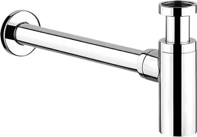 Produktbild von Ablaufgarnitur Siphon Waschbecken, Messing Chrom