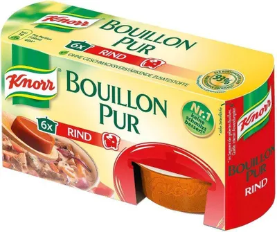 Produktbild von 2 x Knorr - Bouillon Pur - Rind - 6x28g