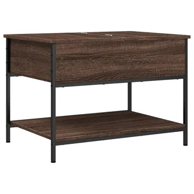 Produktbild von Couchtisch Braun Eichen-Optik 70x50x50 cm Holzwerkstoff Metall